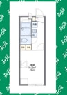 レオパレスＭＥＩＨＯ 1Kの間取り