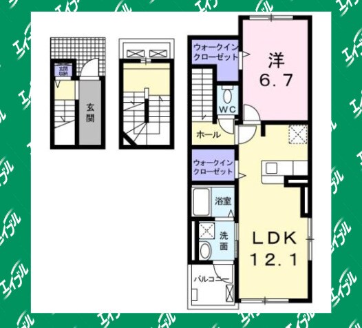 間取り図 ブラウベルク浦里Ⅱ