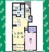 グリーン・ノアⅠ 1LDKの間取り