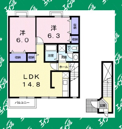 間取り図 エントピア名和北Ａ