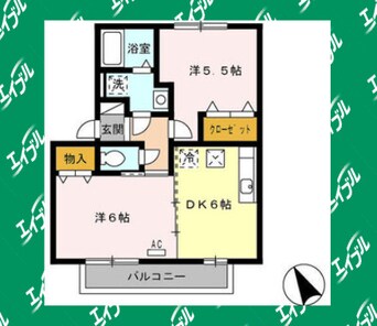 間取図 レザン長根　A