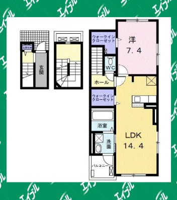 間取り図 ソレイユ　Ｆ
