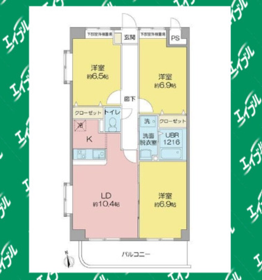 間取図 グランドソレーユ