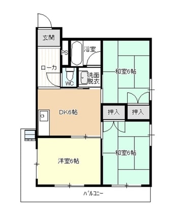 間取図 コーポやすり苑