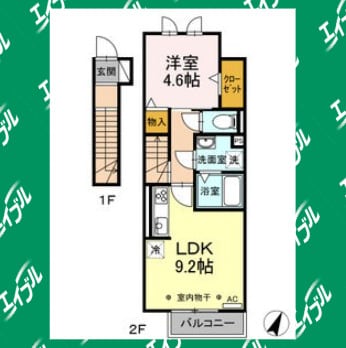 間取り図 アルカンシエル　B棟