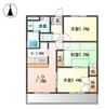 エメラルド・ノービレⅠ 3DKの間取り