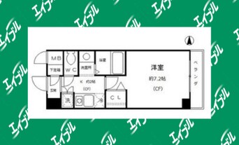 間取図 名古屋市営地下鉄名港線/六番町駅 徒歩8分 5階 築23年