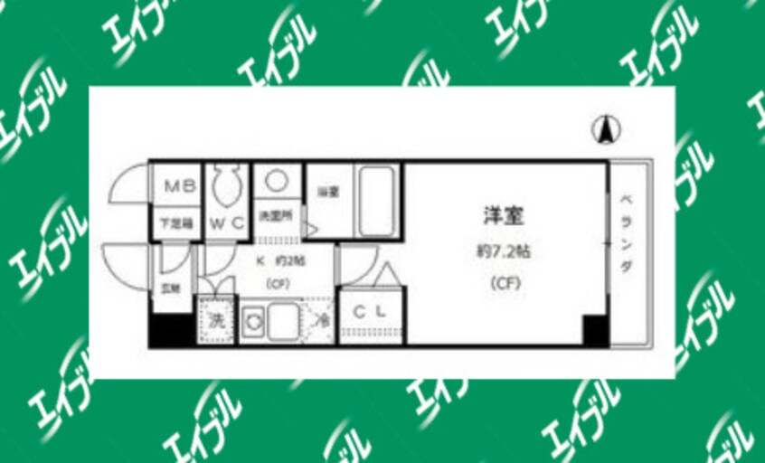 間取図 名古屋市営地下鉄名港線/六番町駅 徒歩8分 5階 築23年