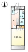 ステラ　フィオーレ 1LDKの間取り