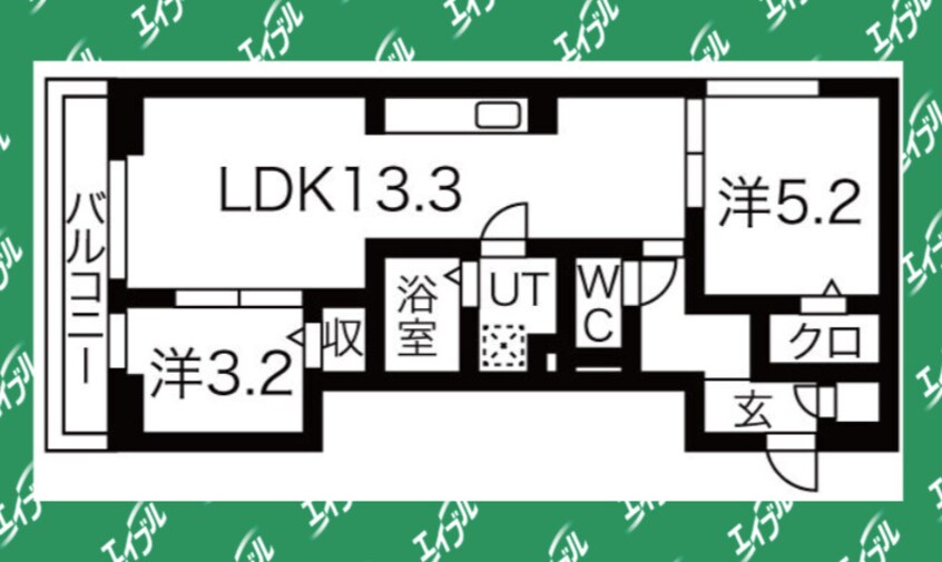 間取図 名古屋市営地下鉄名城線/東別院駅 徒歩5分 1階 築5年