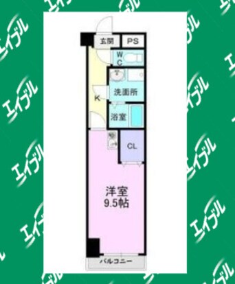 間取図 名古屋臨海高速鉄道<あおなみ線>/稲永駅 徒歩8分 3階 築20年