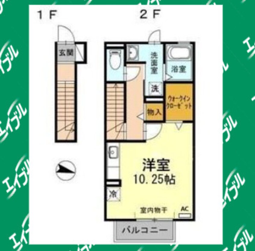 間取図 東海道本線/刈谷駅 バス28分日高2丁目下車:停歩10分 2階 築10年