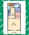 名鉄常滑線・空港線/柴田駅 徒歩15分 2階 築21年 1DKの間取り