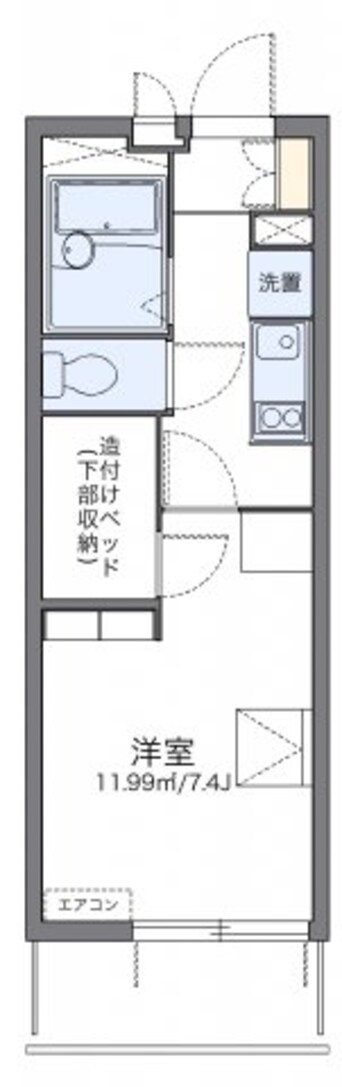 間取図 レオパレスマローネ
