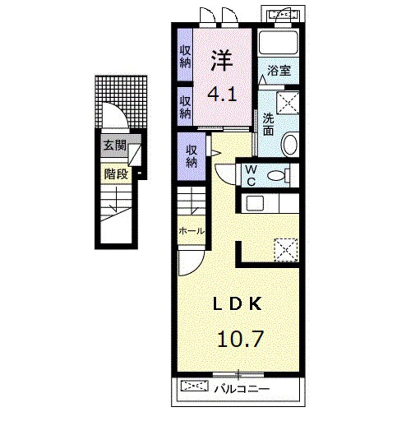 間取図 プラシード清里