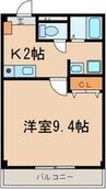 名鉄名古屋本線/栄生駅 徒歩5分 3階 築18年 1Kの間取り