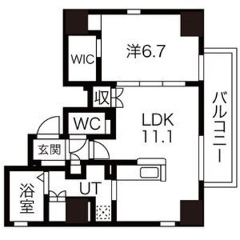 間取図 名古屋市営地下鉄桜通線/高岳駅 徒歩4分 3階 築12年