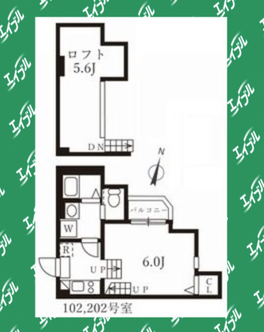 間取図 ハーモニーテラス切戸町