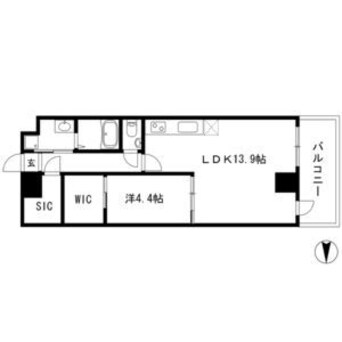 間取図 名古屋市営地下鉄桜通線/高岳駅 徒歩7分 12階 築10年