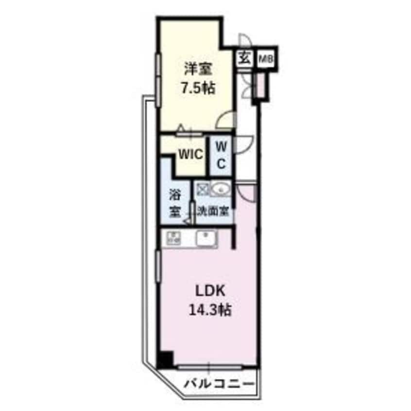 間取図 名古屋市営地下鉄東山線/新栄町駅 徒歩1分 9階 築19年