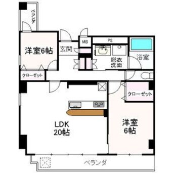 間取図 名古屋市営地下鉄桜通線/高岳駅 徒歩5分 6階 築18年