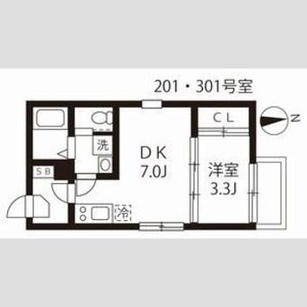 間取図 名古屋市営地下鉄東山線/中村公園駅 徒歩7分 3階 築6年