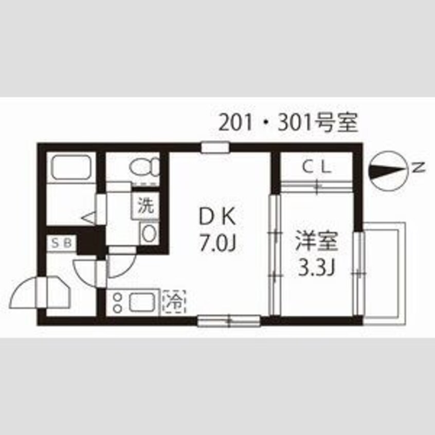 間取図 名古屋市営地下鉄東山線/中村公園駅 徒歩7分 3階 築6年
