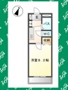 コーポルミナス 1Kの間取り