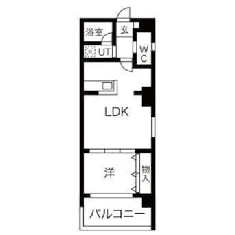 間取図 名古屋市営地下鉄東山線/本陣駅 徒歩1分 6階 築19年