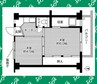 ビレッジハウス富木島8号棟 2Kの間取り