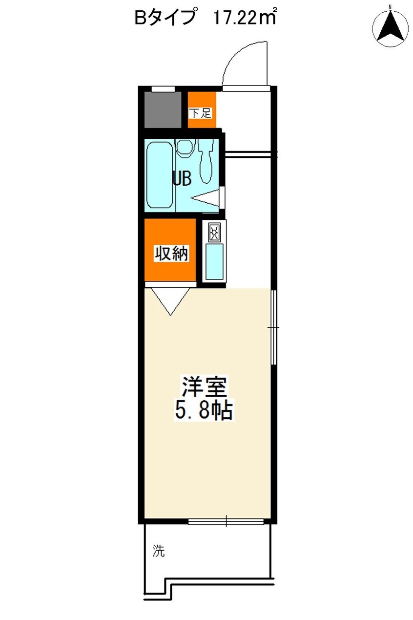 間取図 名古屋市営地下鉄鶴舞線/荒畑駅 徒歩5分 5階 築35年