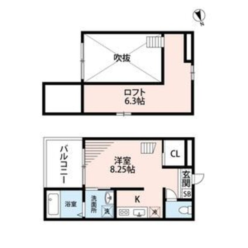 間取図 名古屋市営地下鉄東山線/本陣駅 徒歩5分 2階 築15年