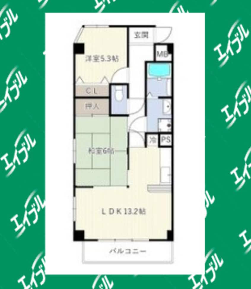 間取図 グランドヒルズ西川