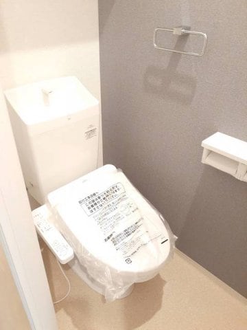 落ち着いた色調のトイレです ルミナーレ・光