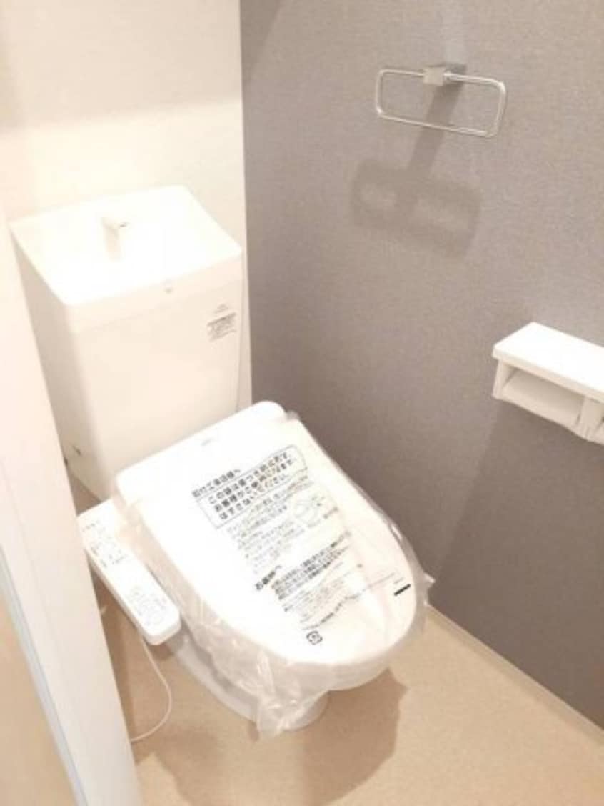 落ち着いた色調のトイレです ルミナーレ・光