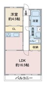 名古屋市営地下鉄名城線/東別院駅 徒歩15分 1階 築45年 1LDKの間取り