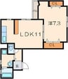 名古屋市営地下鉄名城線/金山駅 徒歩6分 3階 築20年 1LDKの間取り