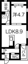 名古屋市営地下鉄鶴舞線/庄内通駅 徒歩8分 2階 築浅 1LDKの間取り