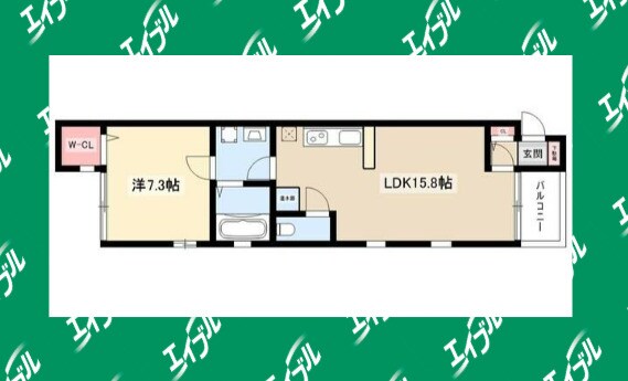 間取り図 プランドール名駅西
