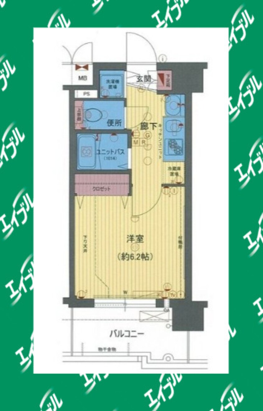 間取図 プレサンス名古屋城前ラバンカ