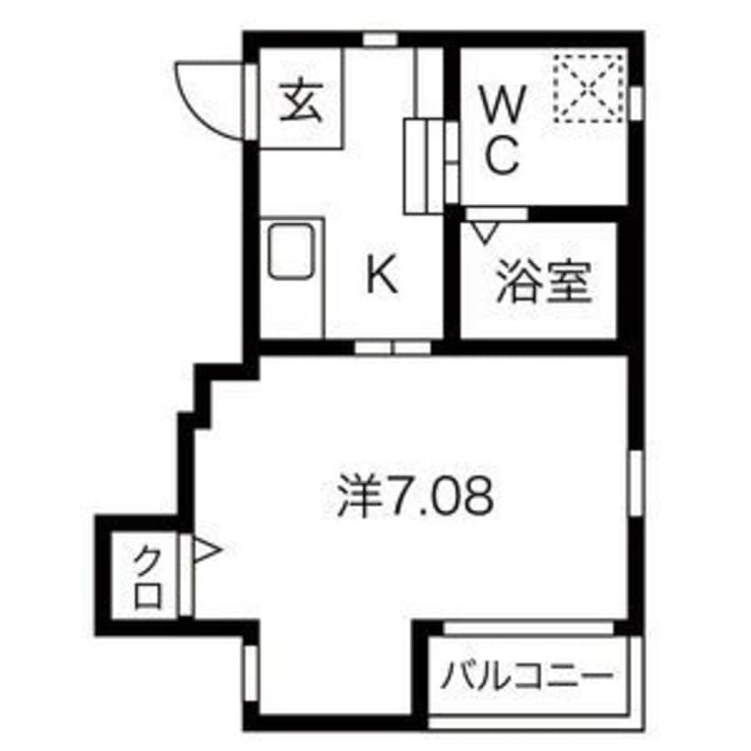 間取図 名古屋市営地下鉄東山線/中村公園駅 徒歩1分 2階 築16年