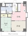 名古屋市営地下鉄鶴舞線/大須観音駅 徒歩7分 11階 築30年 2DKの間取り