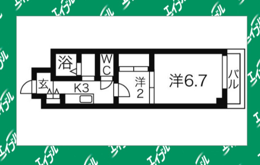 間取図 シャルマン上ノ宮