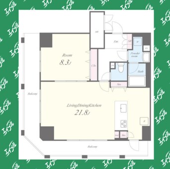 間取図 名古屋市営地下鉄桜通線/丸の内駅 徒歩1分 13階 築6年