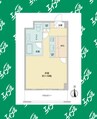 エルブ浄心 1Rの間取り