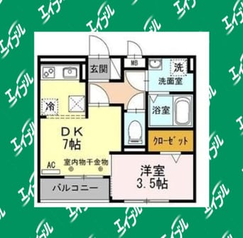 間取図 エバラン