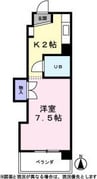 名古屋市営地下鉄名城線/東別院駅 徒歩3分 5階 築36年 1Rの間取り