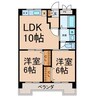 名古屋臨海高速鉄道<あおなみ線>/南荒子駅 徒歩7分 4階 築37年 2LDKの間取り