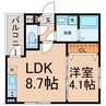 名古屋市営地下鉄名城線/志賀本通駅 徒歩6分 3階 築8年 1LDKの間取り