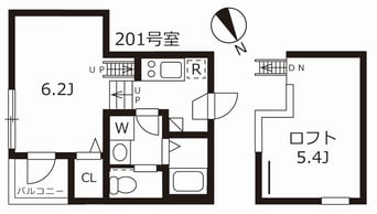 間取図 クレール城西
